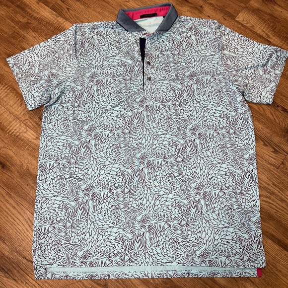 Greyson Den Of Thieves Polo Golf Shirt Size XL Daniel Island Club Logo Skytone - Picture 2 of 10